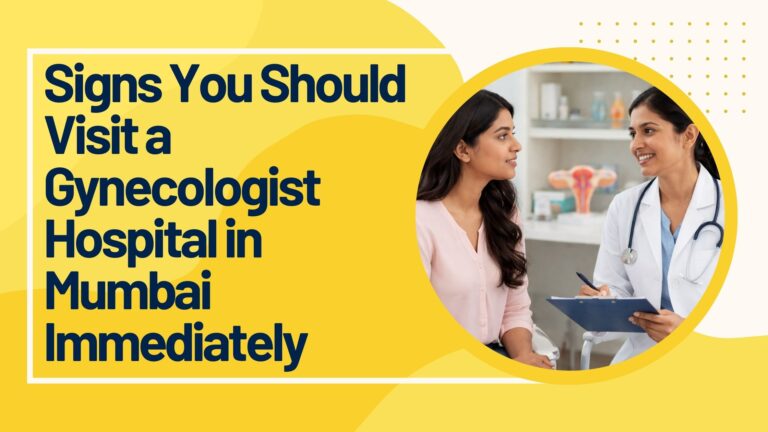 Woman consulting a lady gynecologist at a gynecologist hospital in Mumbai for women’s health care.