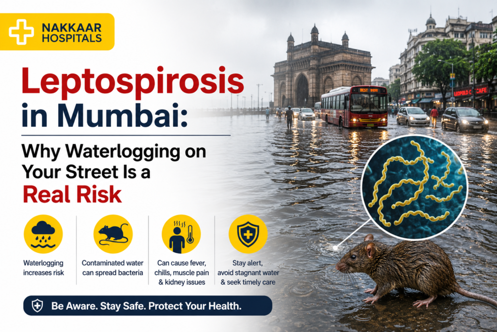 Leptospirosis risk from waterlogging and contaminated floodwater during Mumbai monsoon